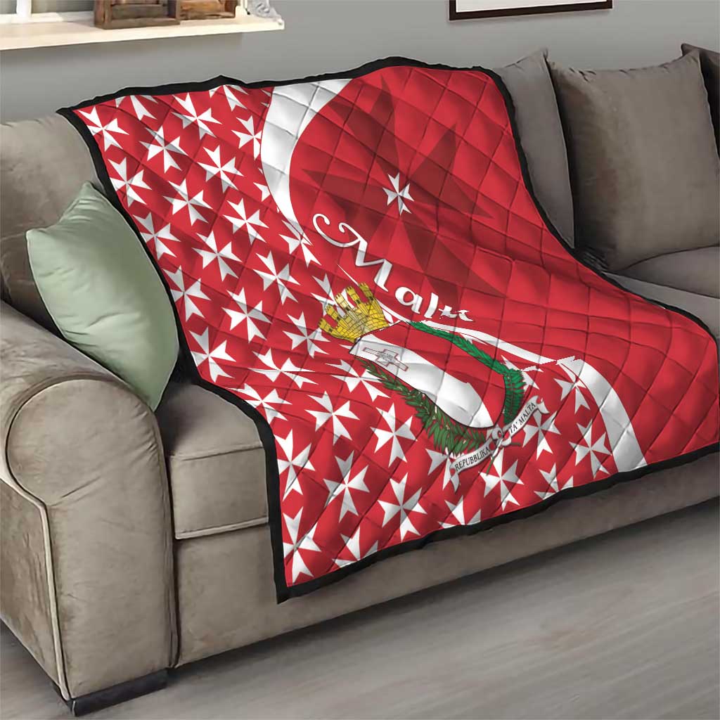 Malta Quilt Virtute et constantia Maltese Cross Pattern - Wonder Print Shop