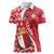 Malta Women Polo Shirt Virtute et constantia Maltese Cross Pattern - Wonder Print Shop
