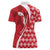 Malta Women Polo Shirt Virtute et constantia Maltese Cross Pattern - Wonder Print Shop