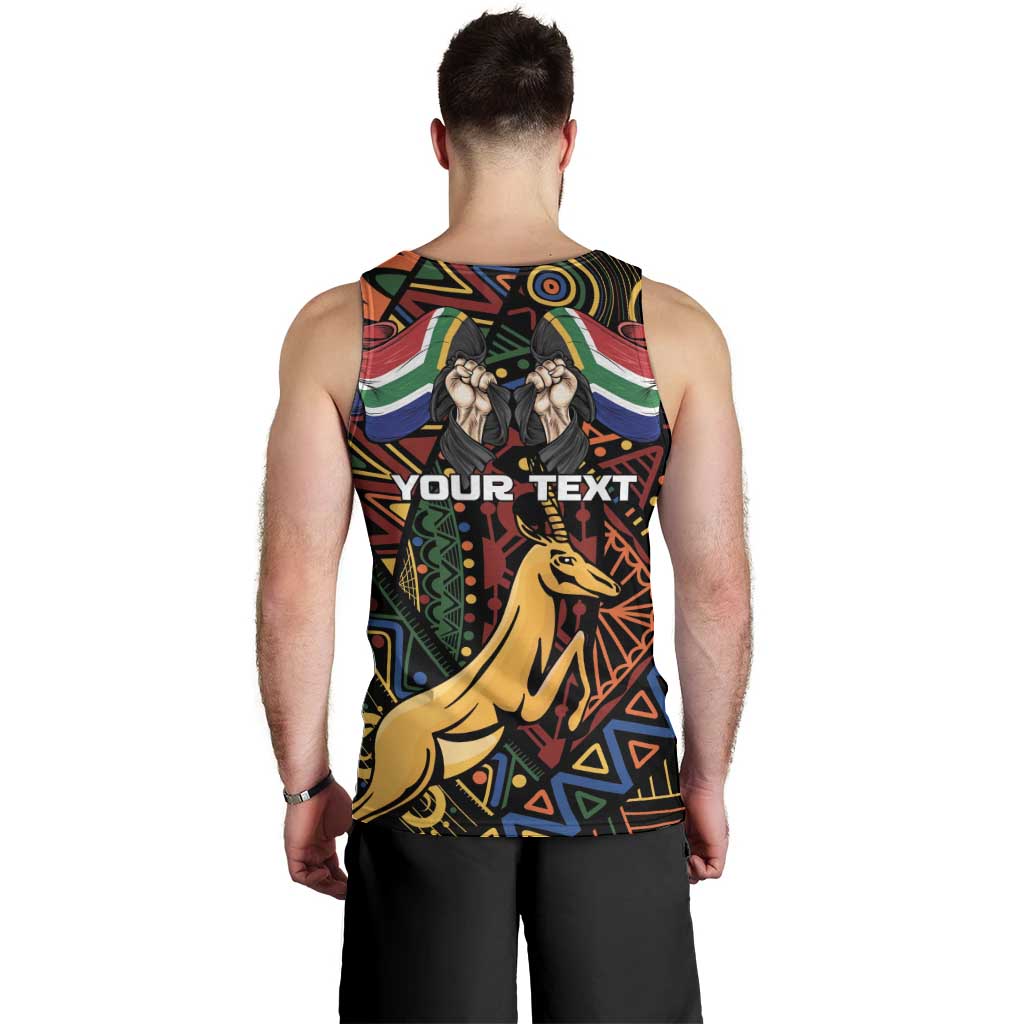 South African Heritage Day Men Tank Top Springbok African Pattern - Wonder Print Shop