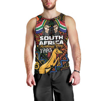 South African Heritage Day Men Tank Top Springbok African Pattern - Wonder Print Shop