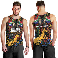 South African Heritage Day Men Tank Top Springbok African Pattern - Wonder Print Shop