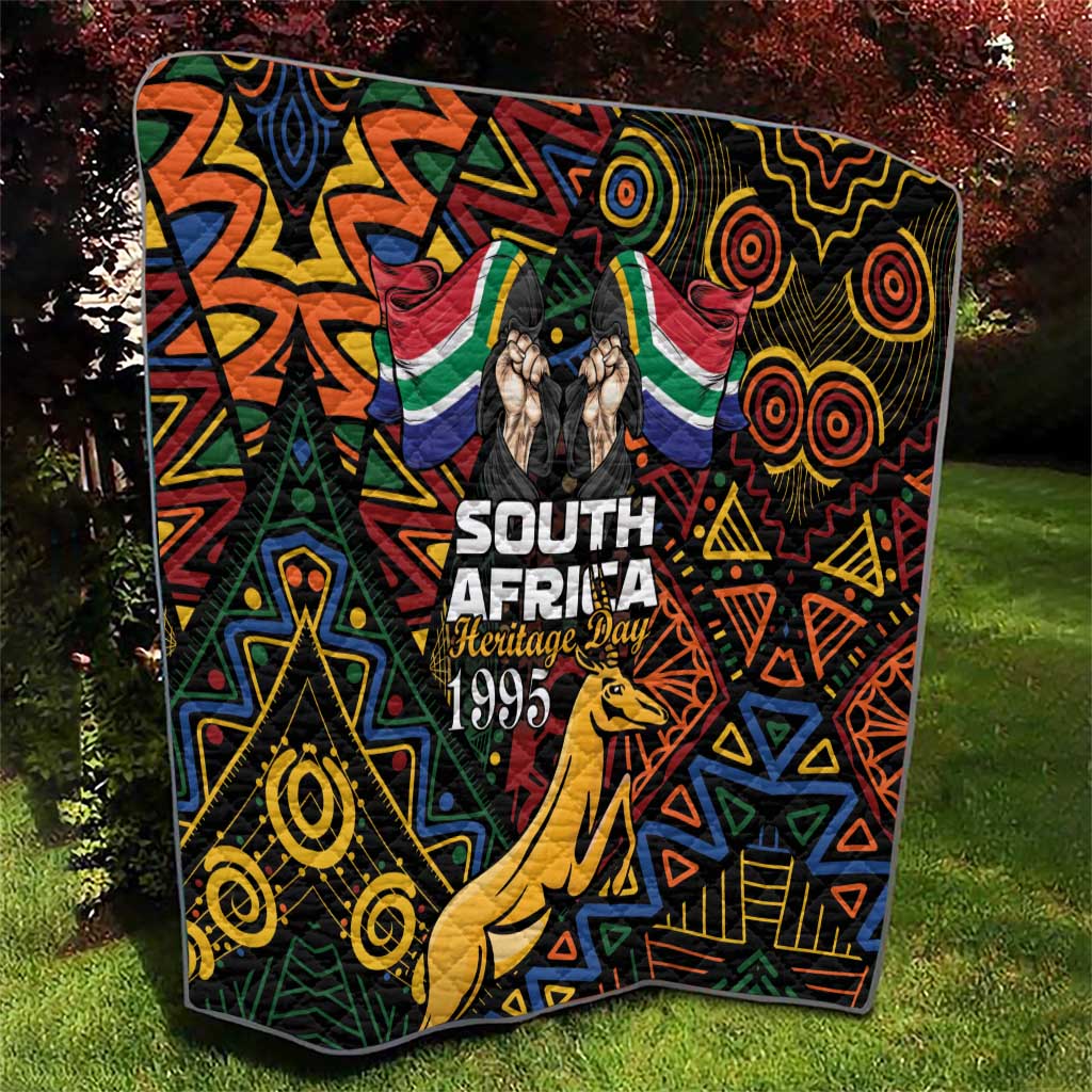 South African Heritage Day Quilt Springbok African Pattern - Wonder Print Shop