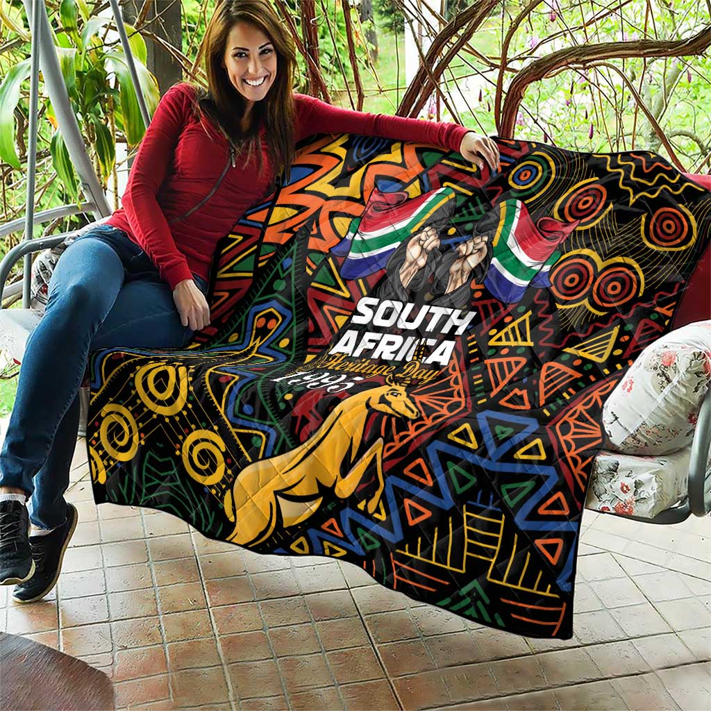 South African Heritage Day Quilt Springbok African Pattern - Wonder Print Shop