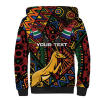 South African Heritage Day Sherpa Hoodie Springbok African Pattern - Wonder Print Shop