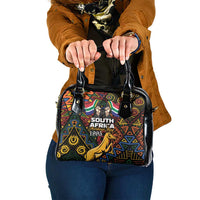South African Heritage Day Shoulder Handbag Springbok African Pattern