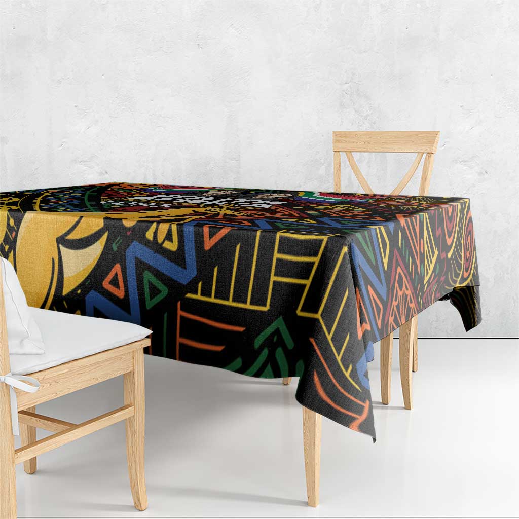 South African Heritage Day Tablecloth Springbok African Pattern - Wonder Print Shop
