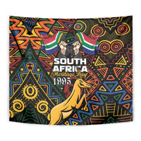 South African Heritage Day Tapestry Springbok African Pattern - Wonder Print Shop