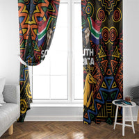 South African Heritage Day Window Curtain Springbok African Pattern - Wonder Print Shop