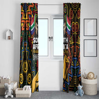 South African Heritage Day Window Curtain Springbok African Pattern - Wonder Print Shop