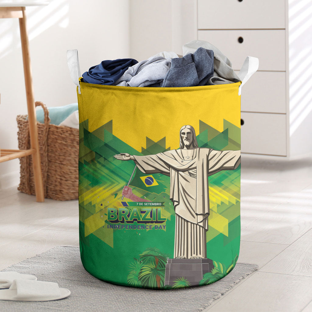 Brazil Christ The Redeemer Laundry Basket Sete de Setembro