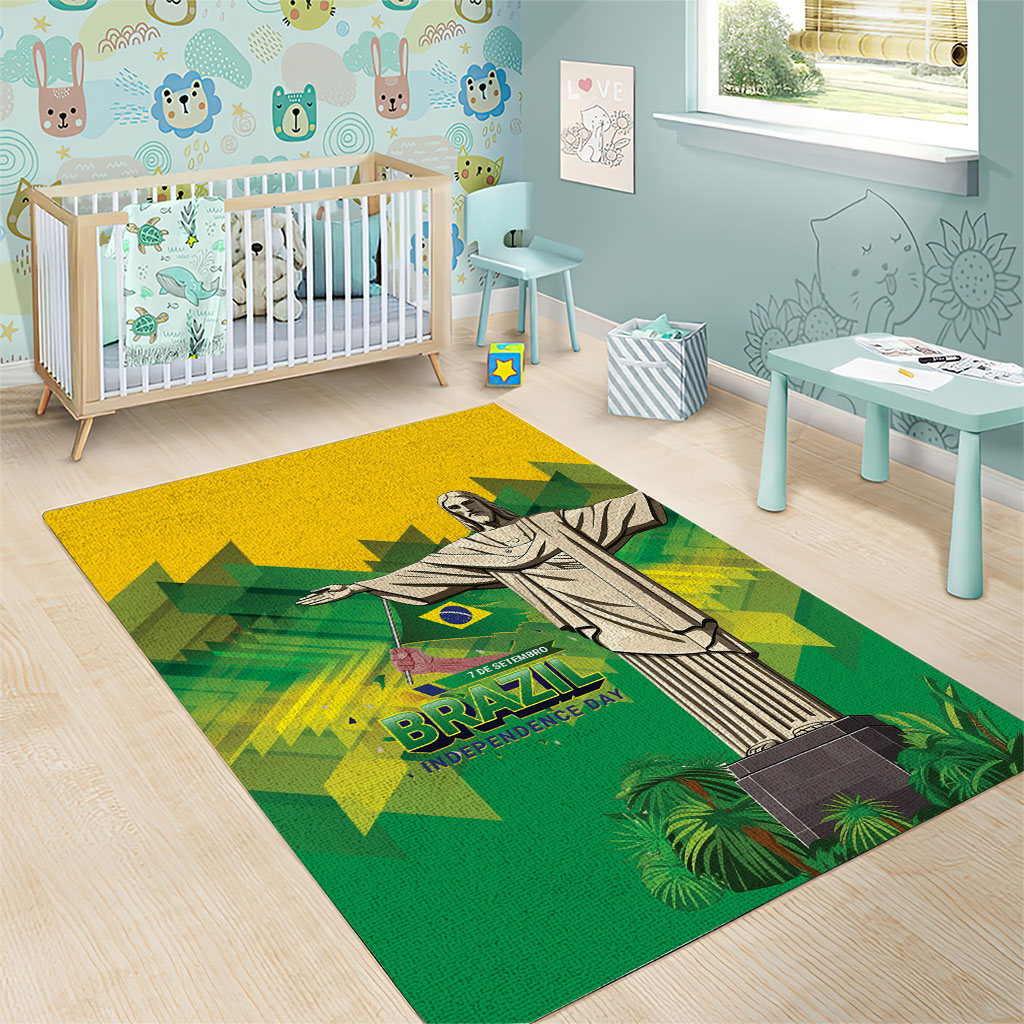 Brazil Christ The Redeemer Area Rug Sete de Setembro