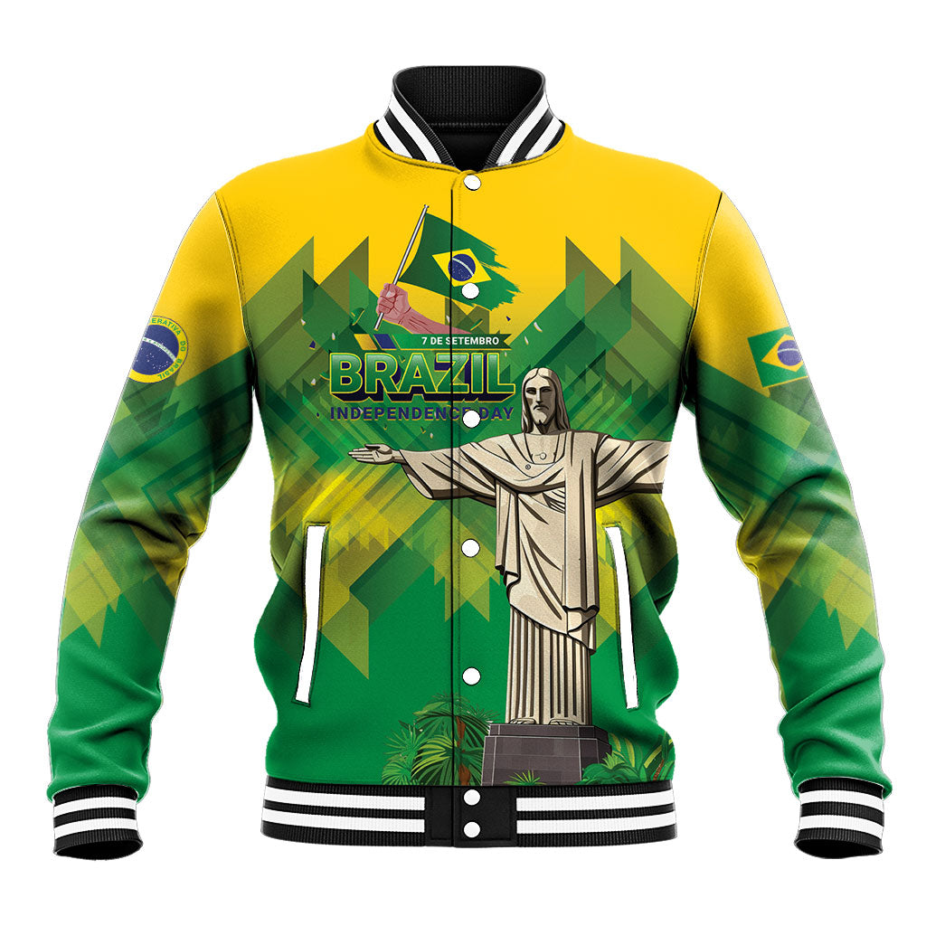 Personalized Brazil Christ The Redeemer Baseball Jacket Sete de Setembro
