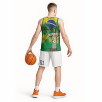 Personalized Brazil Christ The Redeemer Basketball Jersey Sete de Setembro