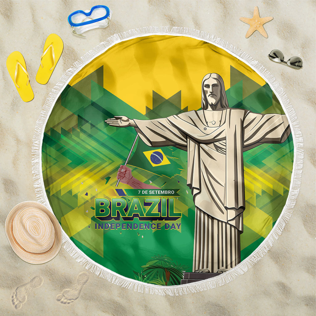 Brazil Christ The Redeemer Beach Blanket Sete de Setembro