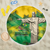 Brazil Christ The Redeemer Beach Blanket Sete de Setembro
