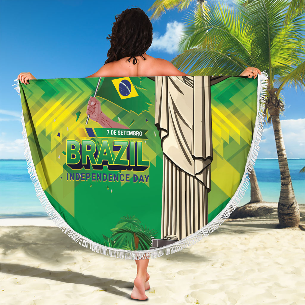 Brazil Christ The Redeemer Beach Blanket Sete de Setembro