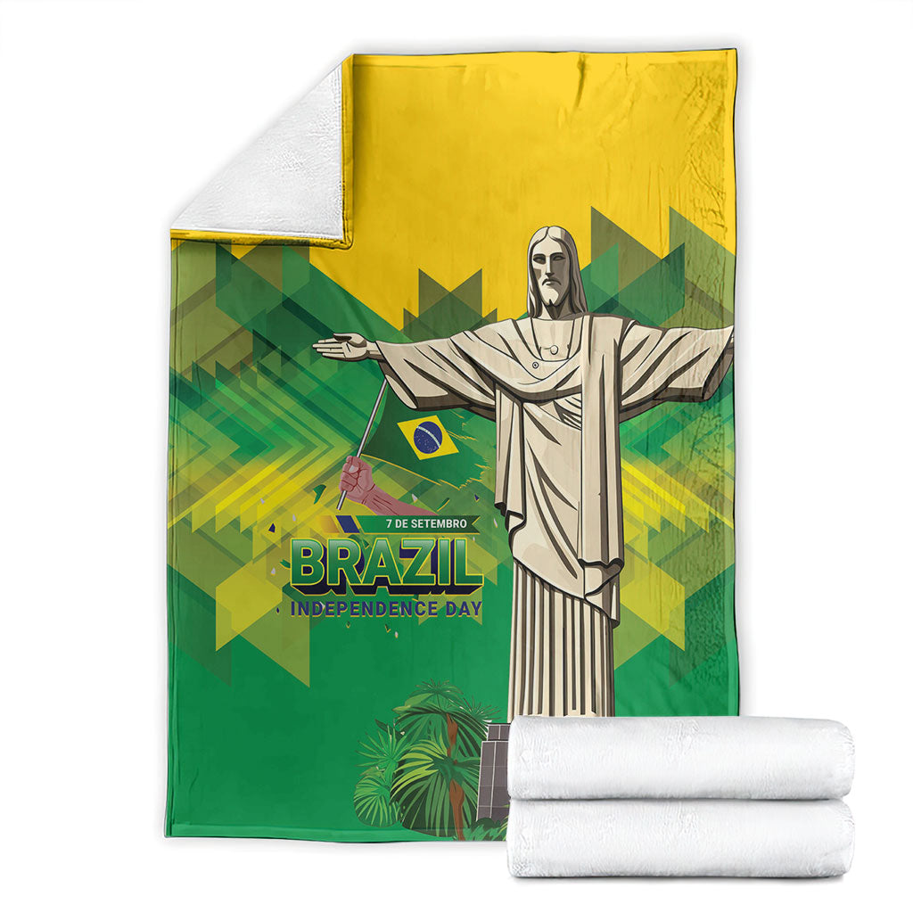 Brazil Christ The Redeemer Blanket Sete de Setembro