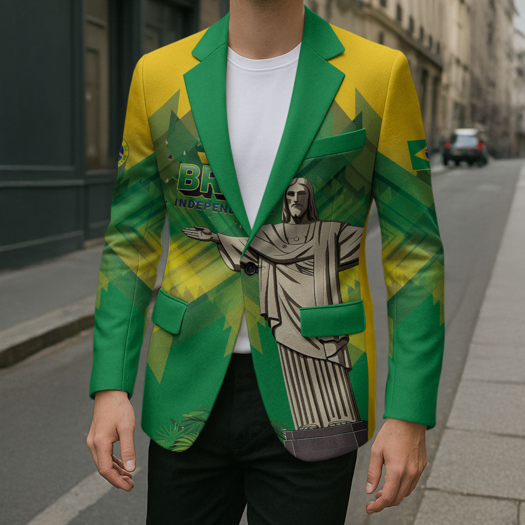 Personalized Brazil Christ The Redeemer Blazer Sete de Setembro