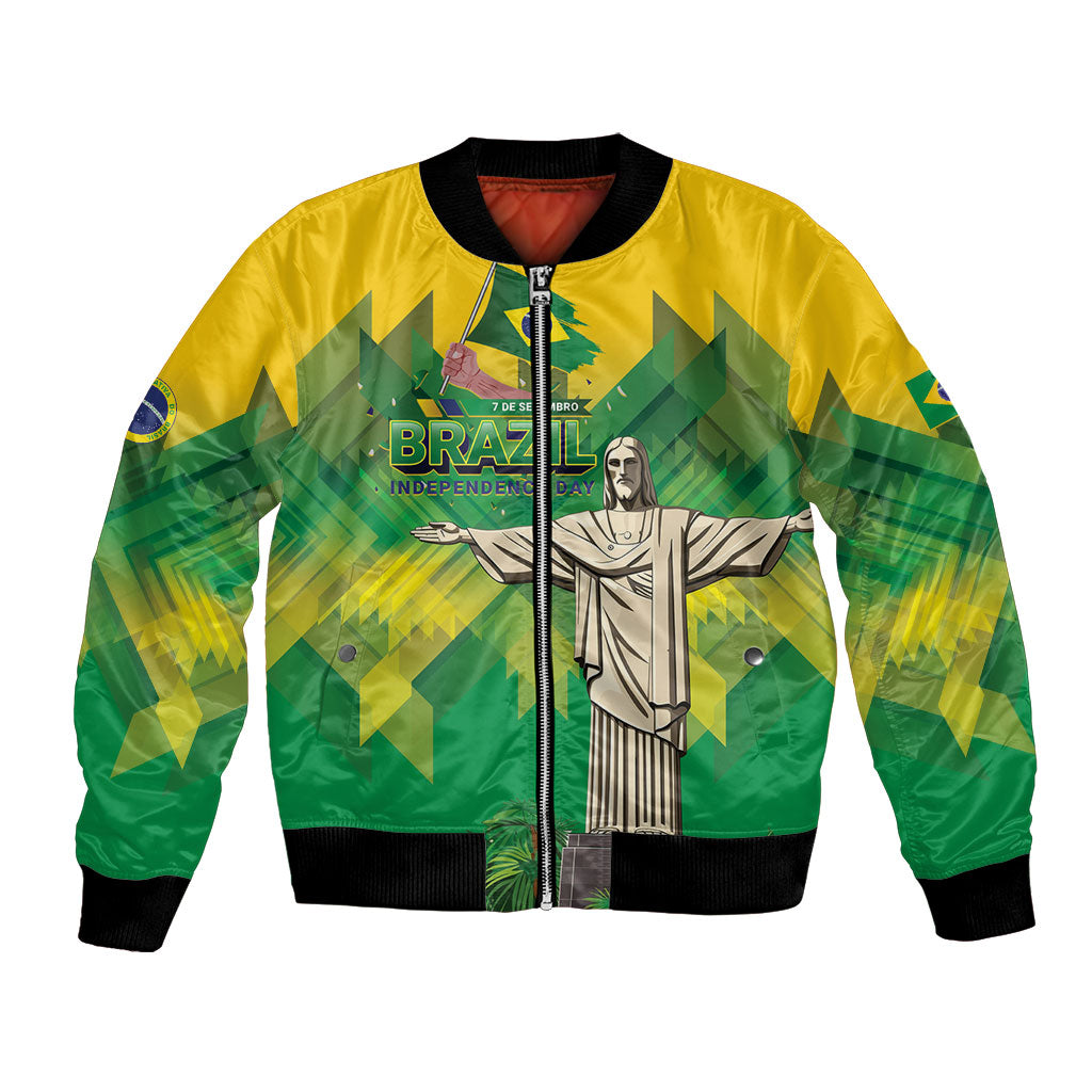 Personalized Brazil Christ The Redeemer Bomber Jacket Sete de Setembro