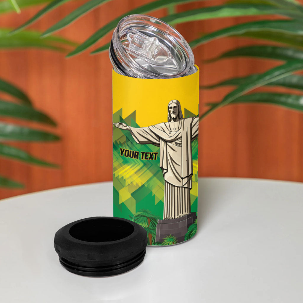 Personalized Brazil Christ The Redeemer 4 in 1 Can Cooler Tumbler Sete de Setembro