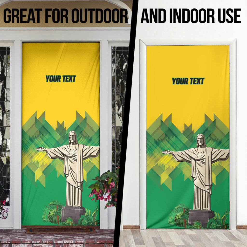 Personalized Brazil Christ The Redeemer Door Cover Sete de Setembro