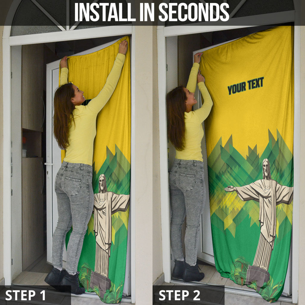 Personalized Brazil Christ The Redeemer Door Cover Sete de Setembro