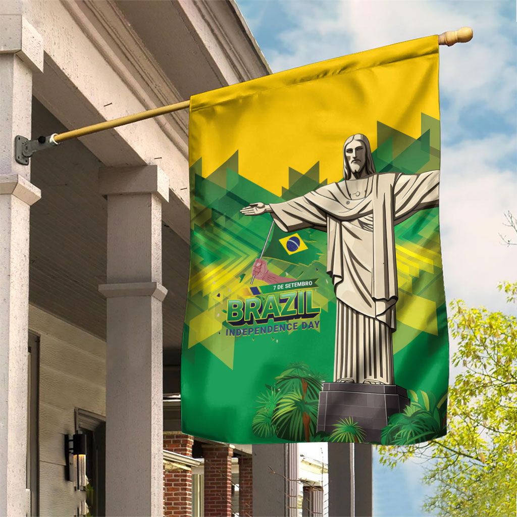 Brazil Christ The Redeemer Garden Flag Sete de Setembro