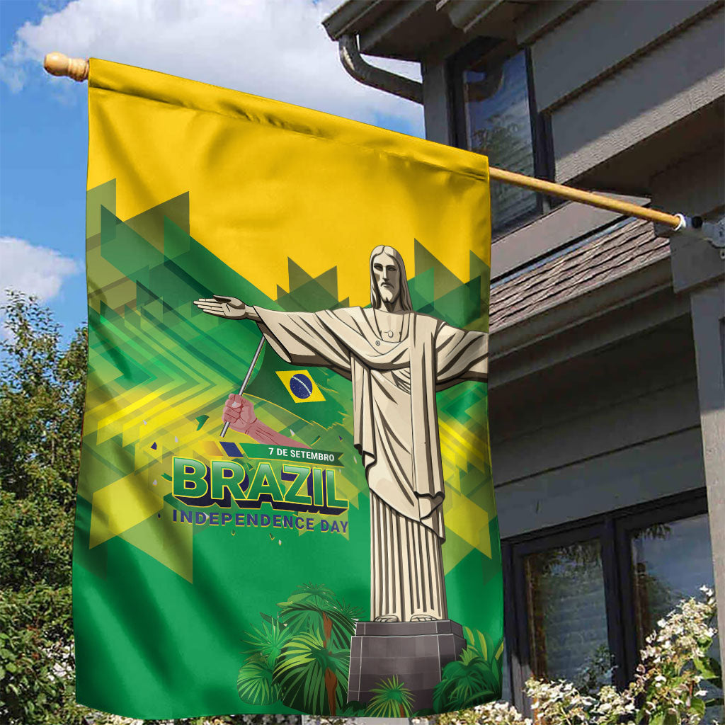 Brazil Christ The Redeemer Garden Flag Sete de Setembro