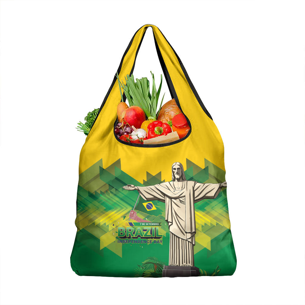 Brazil Christ The Redeemer Grocery Bag Sete de Setembro