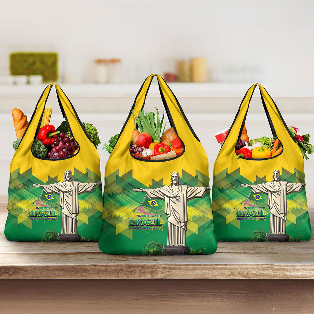 Brazil Christ The Redeemer Grocery Bag Sete de Setembro