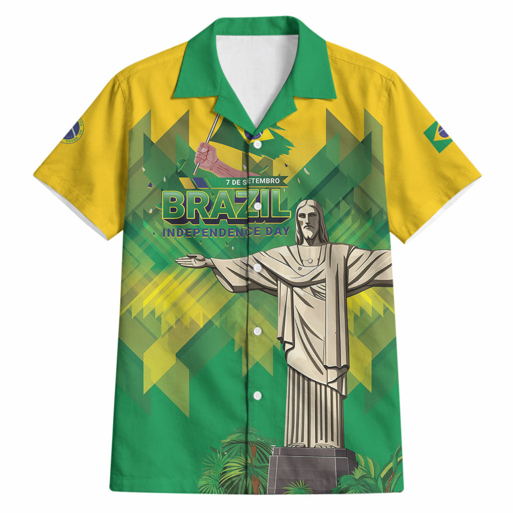 Personalized Brazil Christ The Redeemer Hawaiian Shirt Sete de Setembro