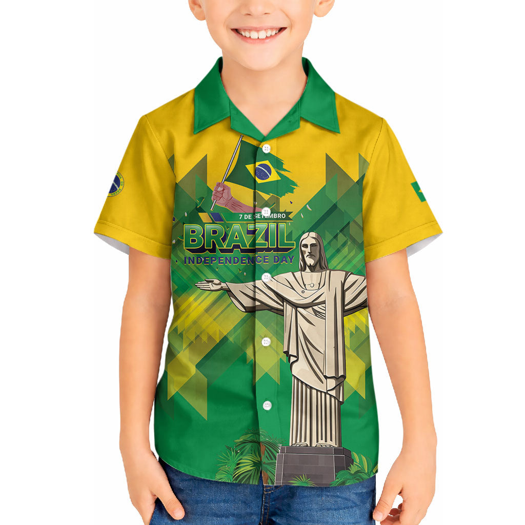 Personalized Brazil Christ The Redeemer Hawaiian Shirt Sete de Setembro