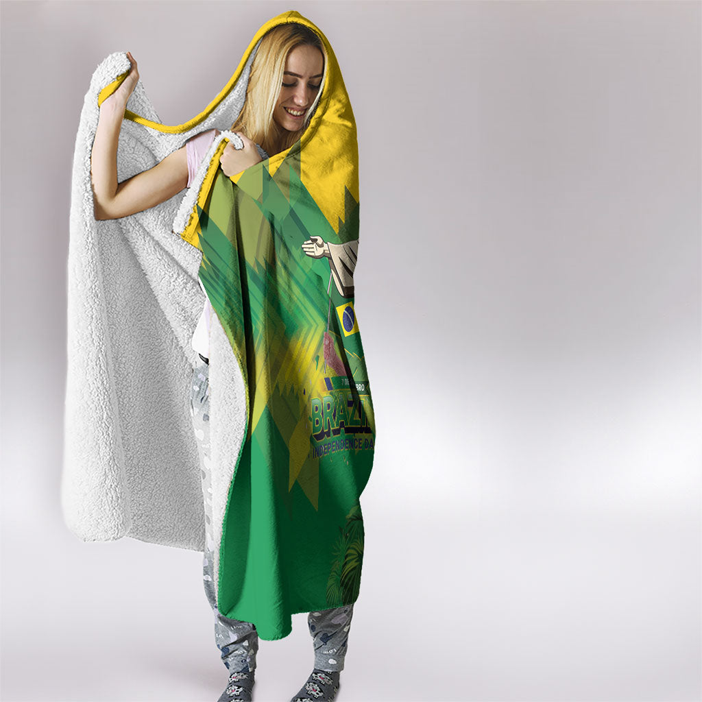Brazil Christ The Redeemer Hooded Blanket Sete de Setembro