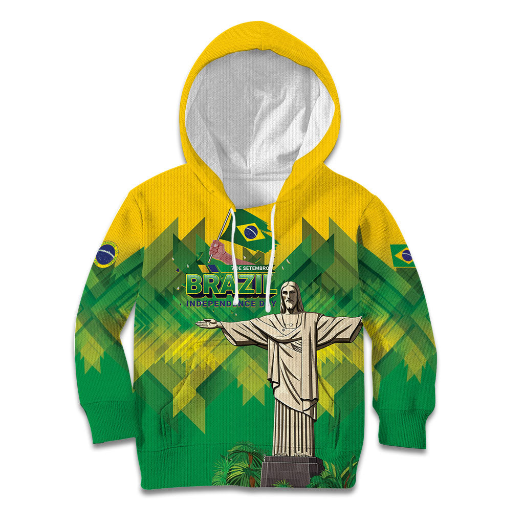 Personalized Brazil Christ The Redeemer Kid Hoodie Sete de Setembro