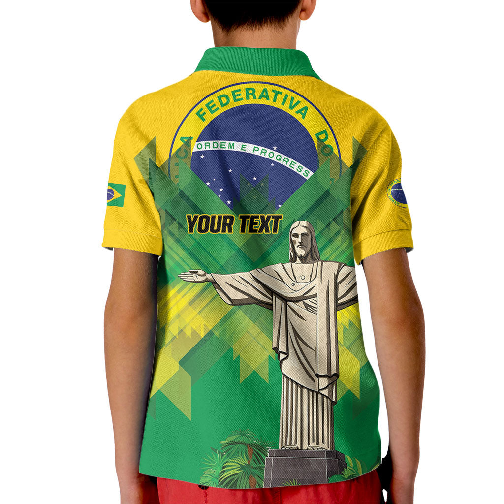 Personalized Brazil Christ The Redeemer Kid Polo Shirt Sete de Setembro