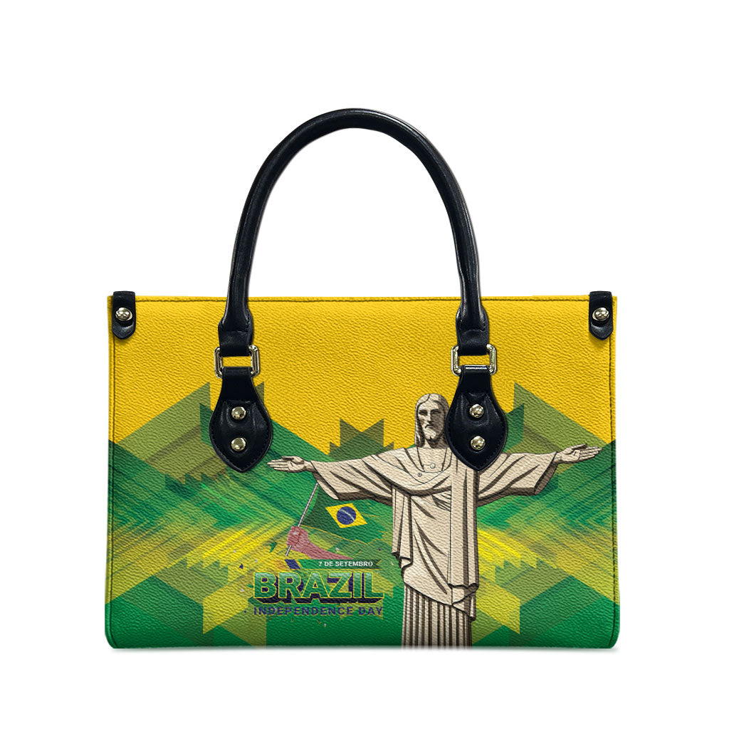 Brazil Christ The Redeemer Leather Bag Sete de Setembro