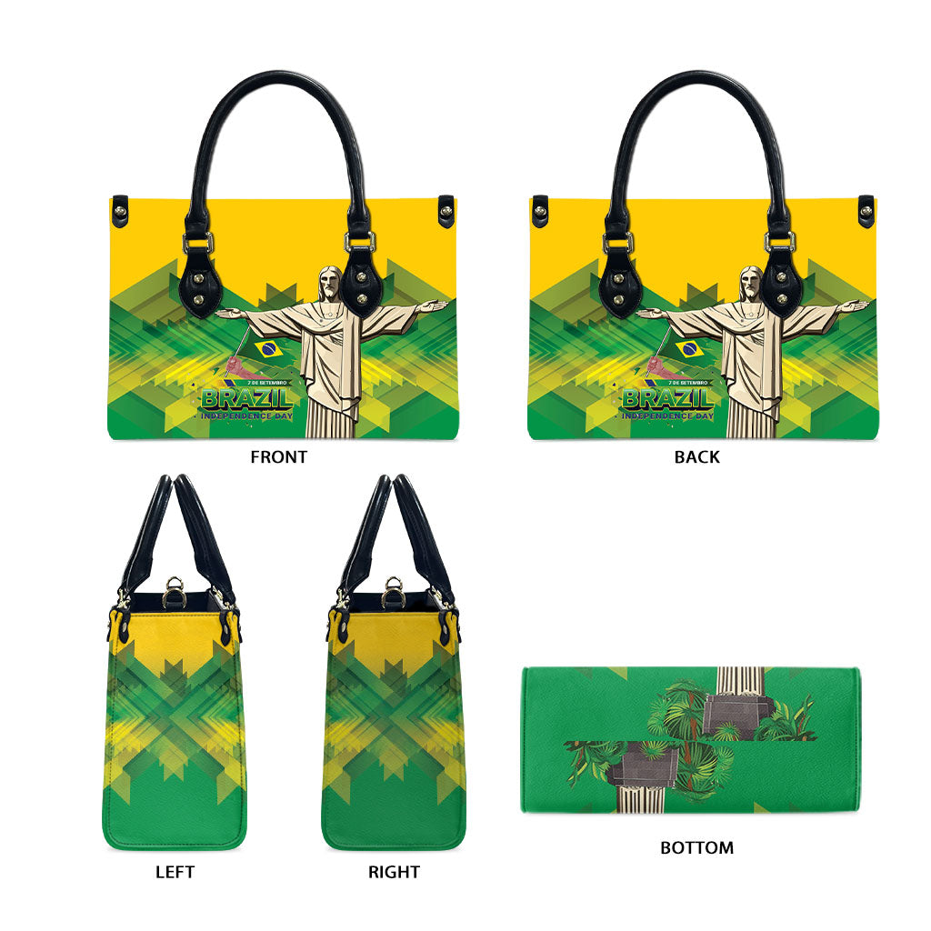 Brazil Christ The Redeemer Leather Bag Sete de Setembro