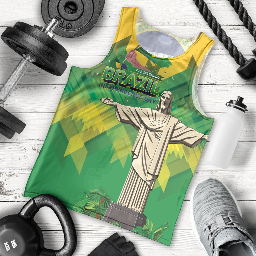 Personalized Brazil Christ The Redeemer Men Tank Top Sete de Setembro
