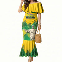 Personalized Brazil Christ The Redeemer Mermaid Dress Sete de Setembro