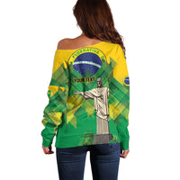 Personalized Brazil Christ The Redeemer Off Shoulder Sweater Sete de Setembro