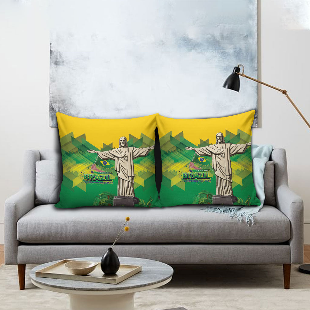 Brazil Christ The Redeemer Pillow Cover Sete de Setembro