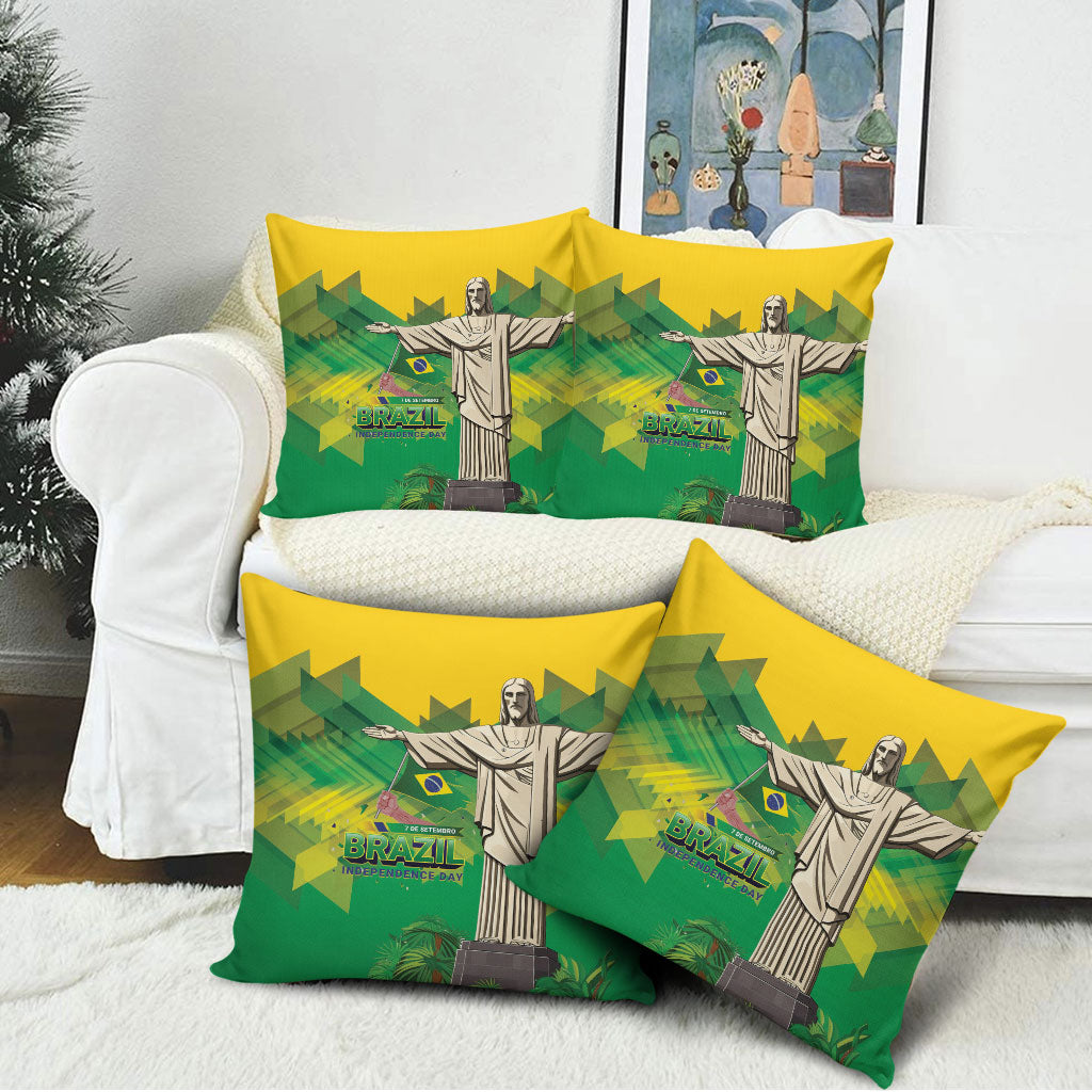 Brazil Christ The Redeemer Pillow Cover Sete de Setembro