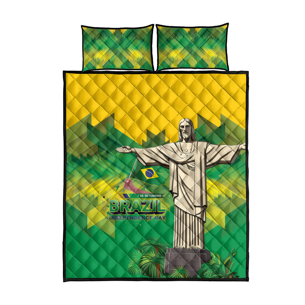 Brazil Christ The Redeemer Quilt Bed Set Sete de Setembro