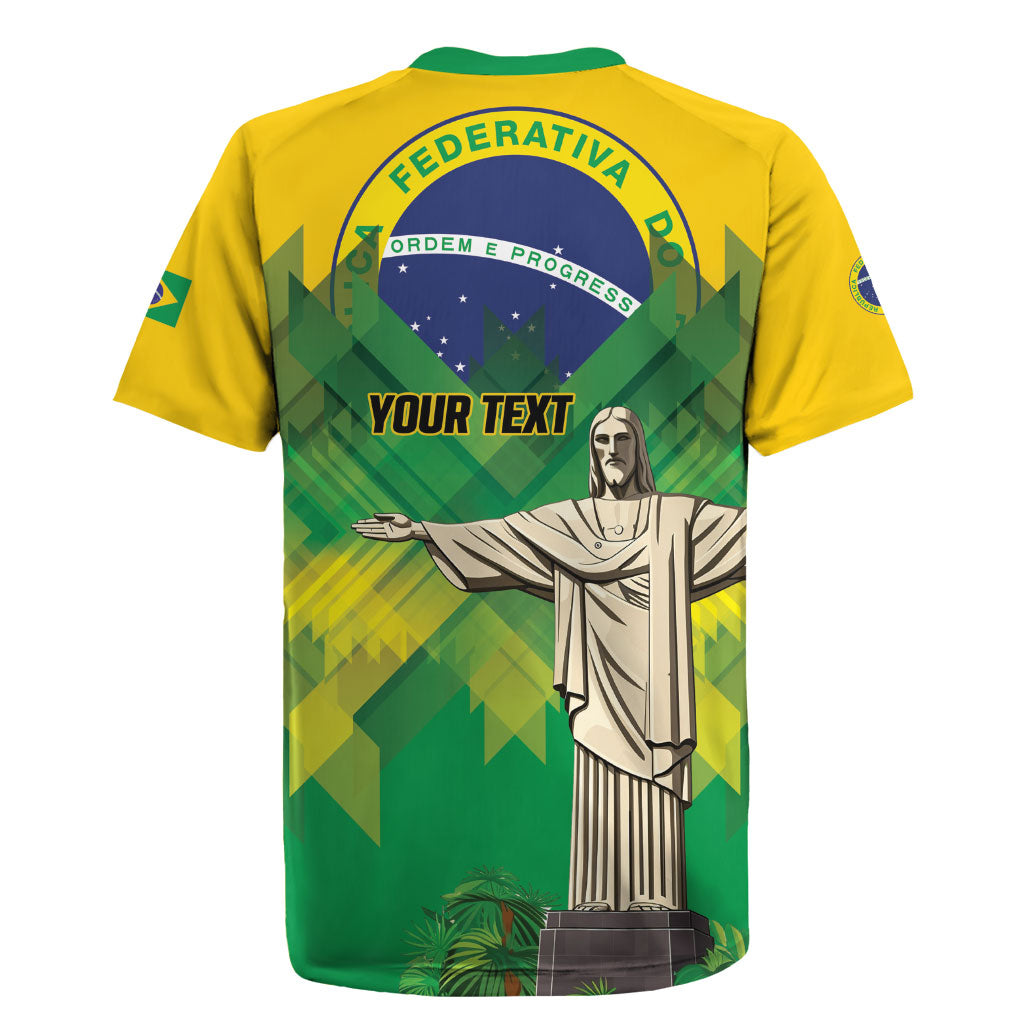 Personalized Brazil Christ The Redeemer Rugby Jersey Sete de Setembro
