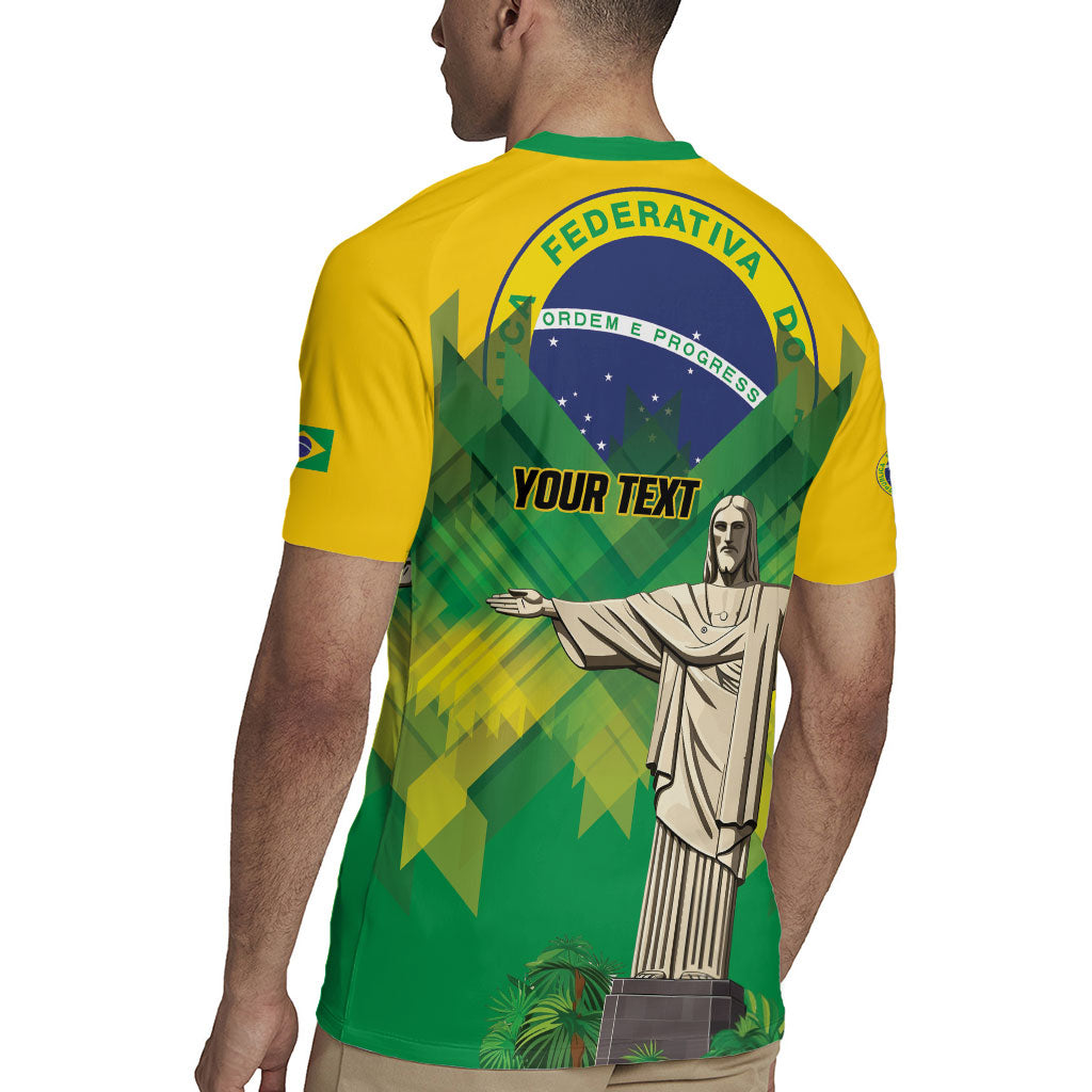 Personalized Brazil Christ The Redeemer Rugby Jersey Sete de Setembro