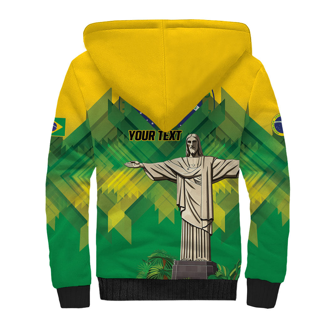 Personalized Brazil Christ The Redeemer Sherpa Hoodie Sete de Setembro