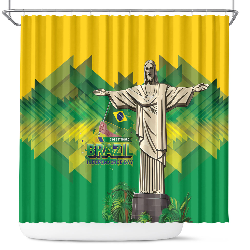 Brazil Christ The Redeemer Shower Curtain Sete de Setembro