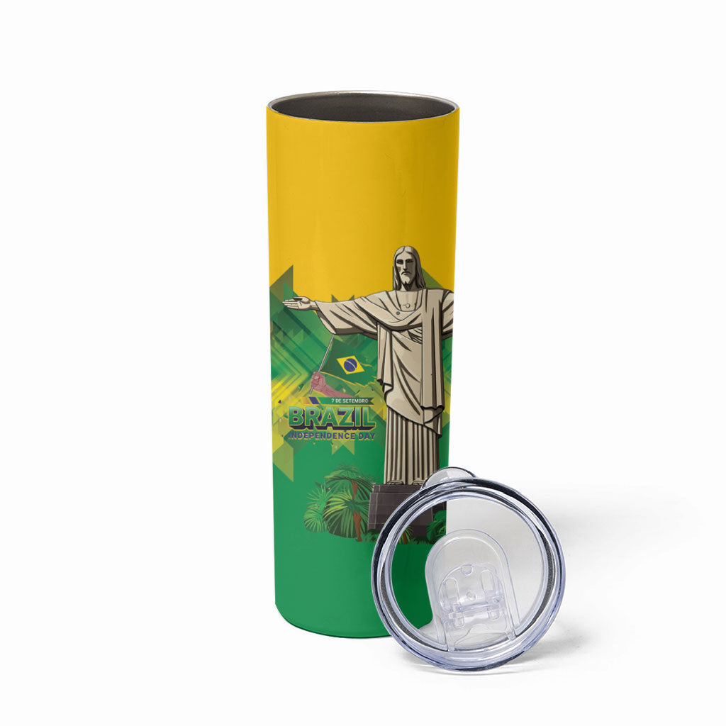 Personalized Brazil Christ The Redeemer Skinny Tumbler Sete de Setembro