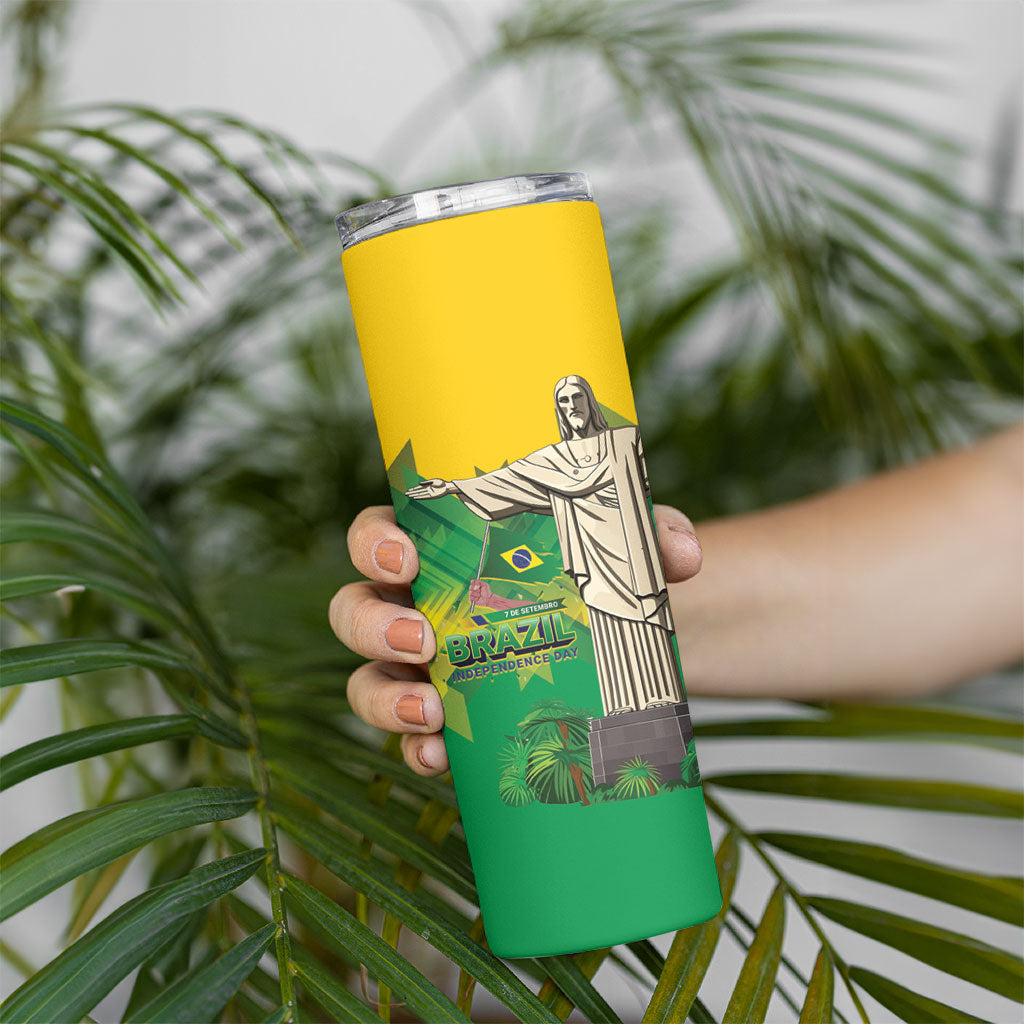 Personalized Brazil Christ The Redeemer Skinny Tumbler Sete de Setembro